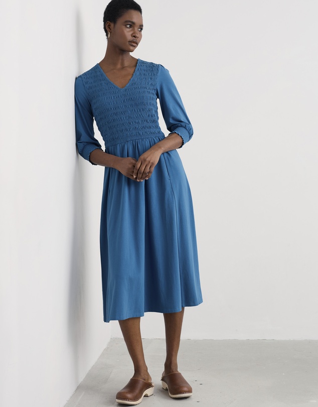 Seasalt - Sea Sound Jersey V-Neck Midi Dress