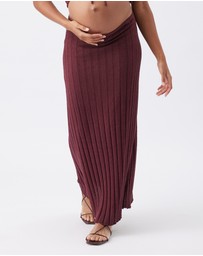 Ripe Maternity - Charli Rib Knit Skirt