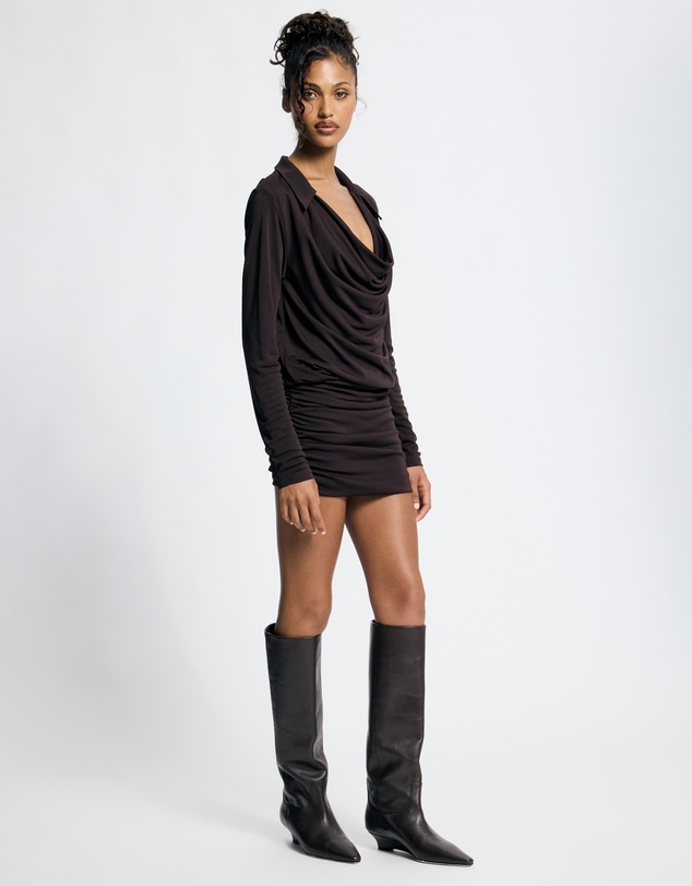 Lover - Bianca Plunge Mini Dress
