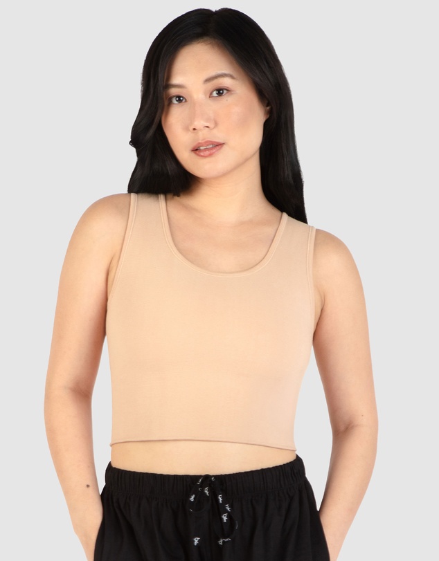 B Free Intimate Apparel - Cotton Chest Binder Crop Tank