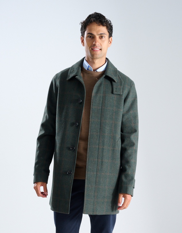 3 Wise Men - 3 Wise Men Crawford Wool Coat - Green