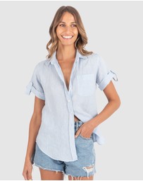 CAMIXA - FEBE Short Sleeve Linen shirt