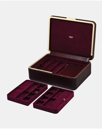Wolf - Wolf Bella Large Jewellery Box Bordeaux