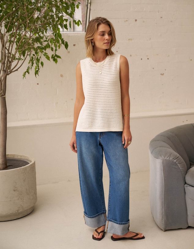 Ceres Life - Maddy Mesh Knit Tank