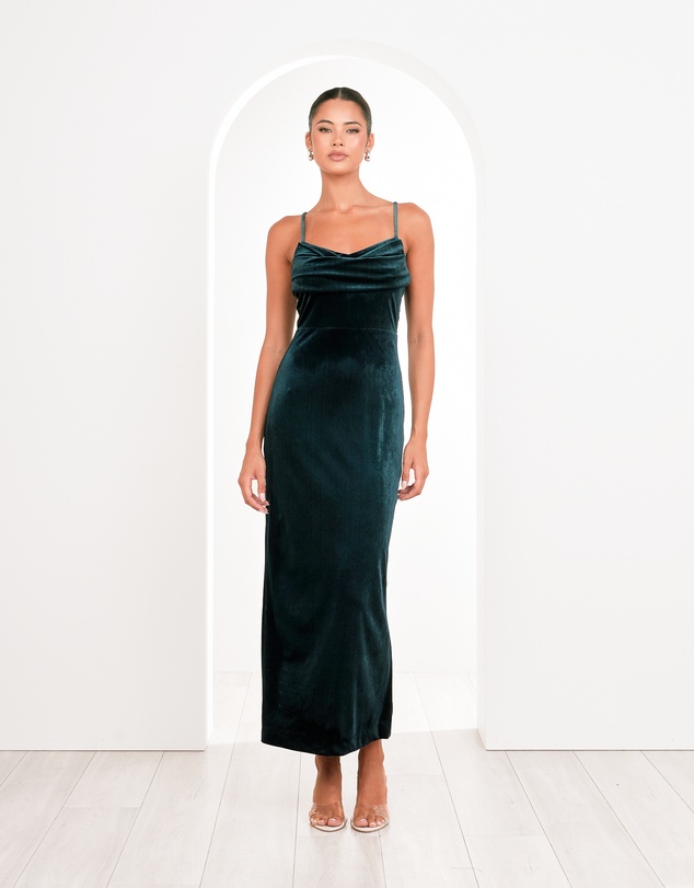 Pilgrim - Berlin Cowl Neck Velvet Gown
