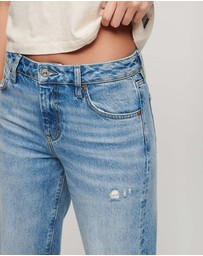 Superdry - Organic Cotton Mid Rise Wide Leg Jean