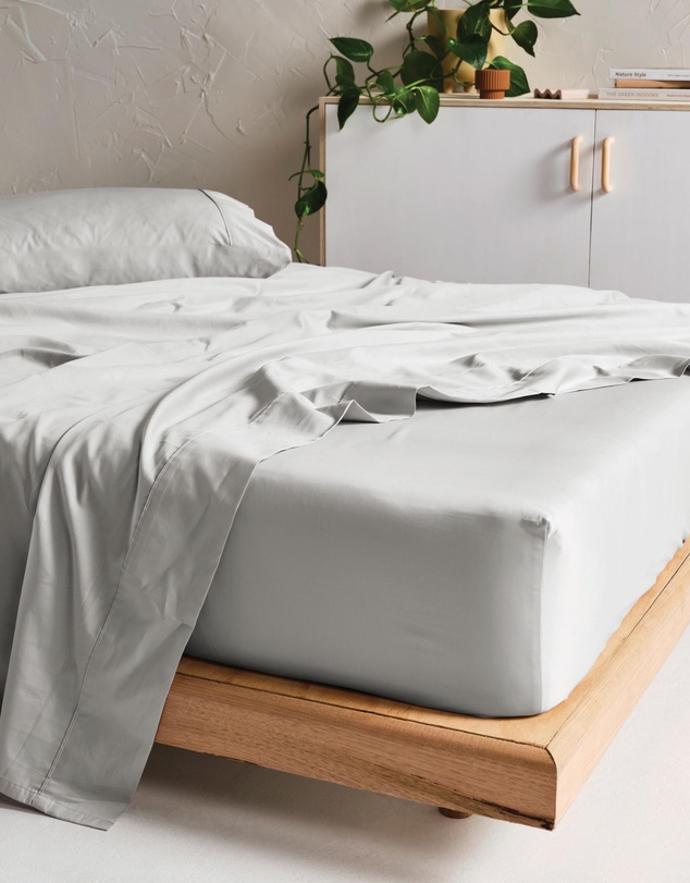 Linen House - Augusta 500THC Cotton Sateen Fitted Sheet