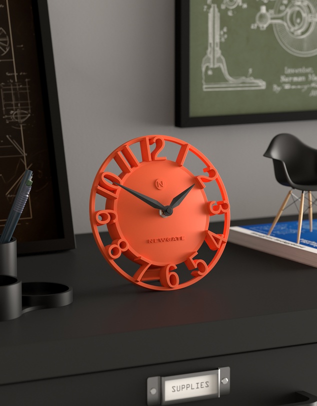 Newgate - Newgate Timewarp Mantel Clock-Orange
