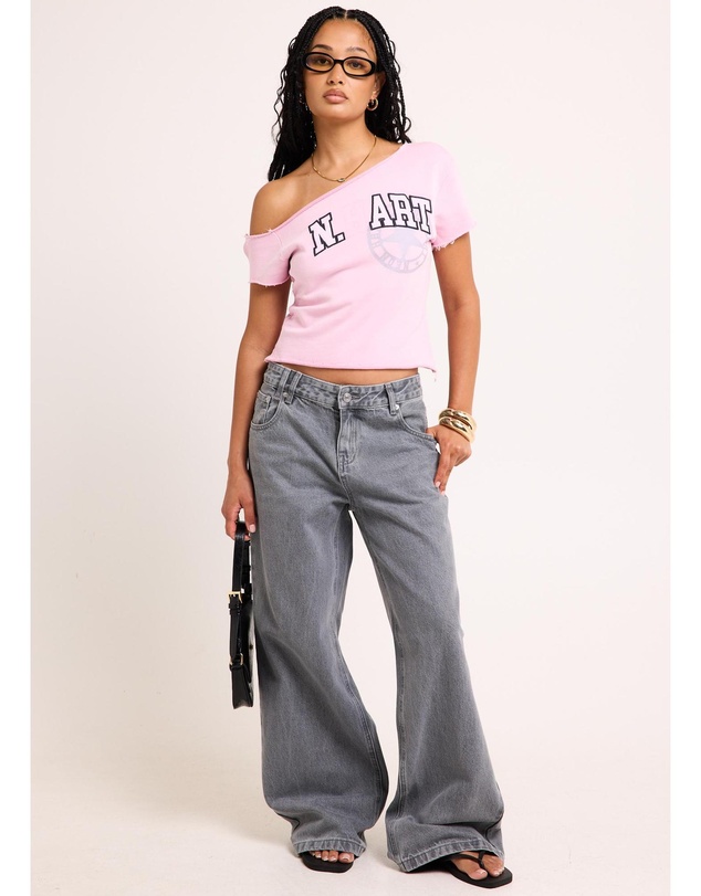 Neon Hart - College One Shoulder Top