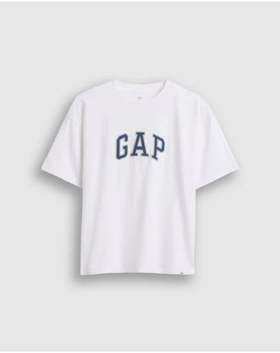 GAP - French Relaxed SS Logo T-Shirt - Teens