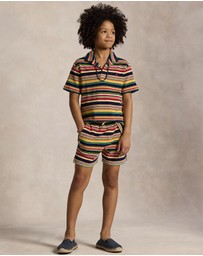 Polo Ralph Lauren - Striped Cotton Terry Shorts - Teens