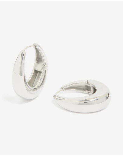 Lovisa - Waterproof Stainless Steel Oval Hinged Hoop Earrings