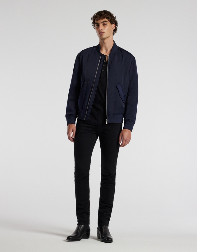 Calibre - Padded Nylon Bomber Jacket Navy