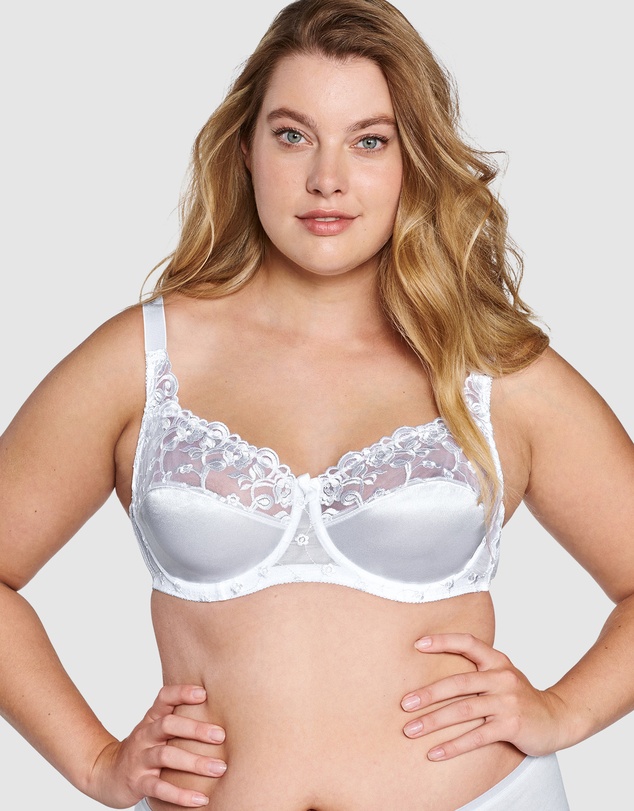 Naturana - Embroidered Underwired Balconette Bra