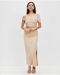 Third Form - Electric Tucked Maxi Skirt