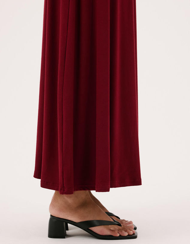 Atmos&Here - Gemma Block Leather Thong Heels