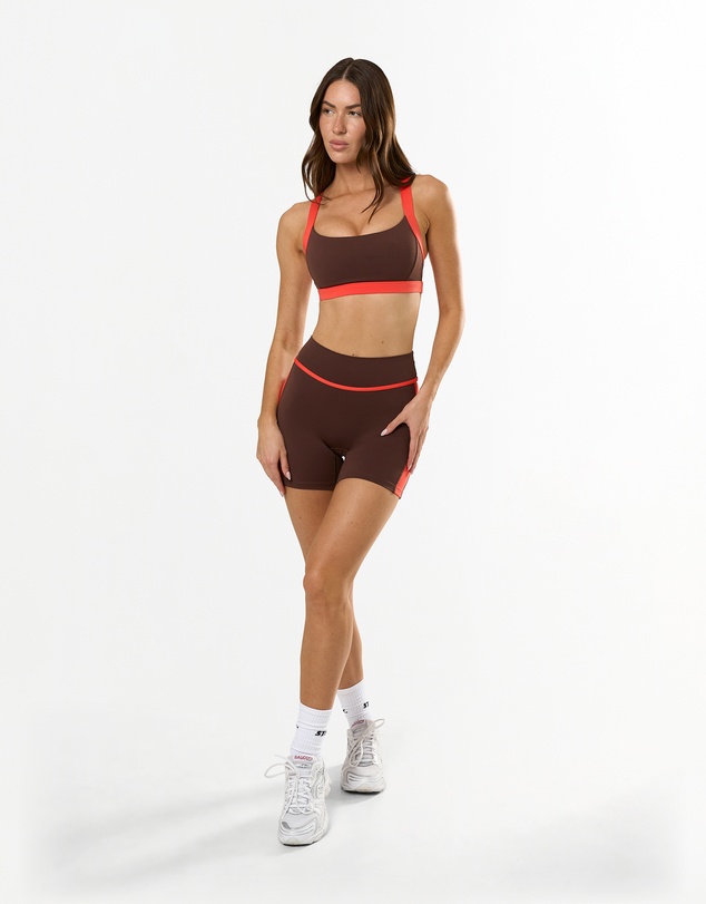 STAX. - Panel Crossback Sports Bra Airlyte - Cola
