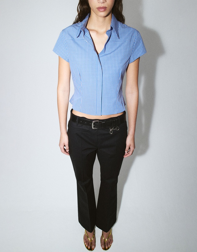 M.N.G - Check Crop Shirt
