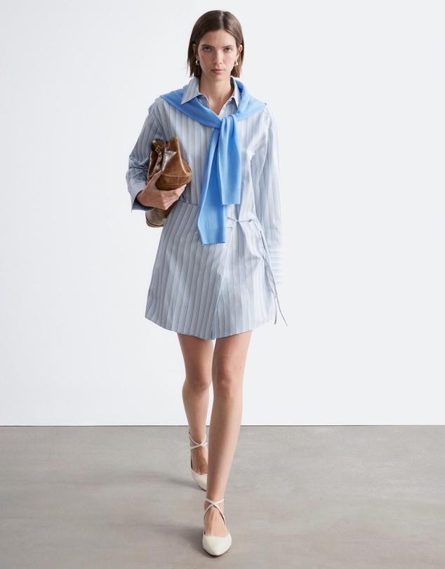 & Other Stories - Wrap Shirt Mini Dress
