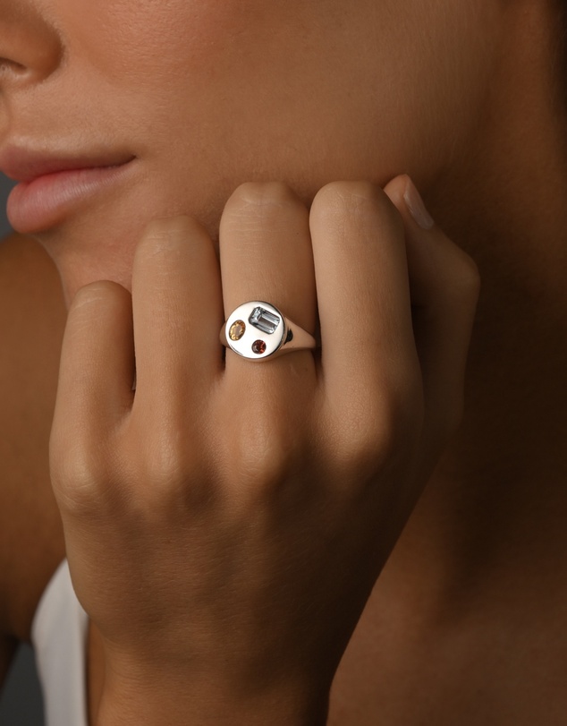 Von Treskow - Mosaic Gemstone Round Ring