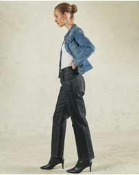 DRICOPER DENIM - Betzy Coated Black High Jeans