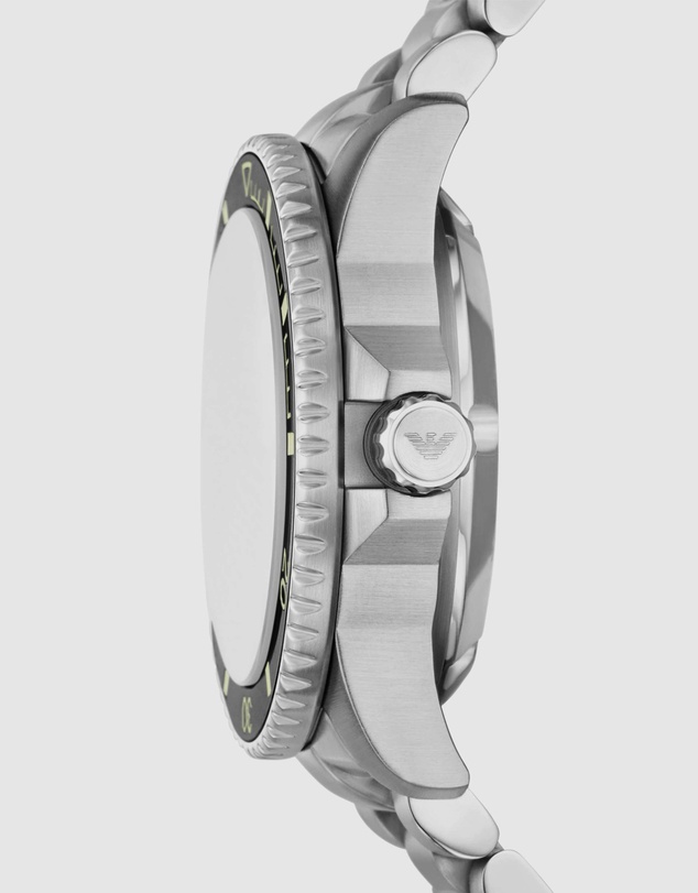 Emporio Armani - Silver Tone Analogue Watch