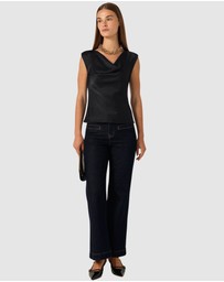 SACHA DRAKE - Luxe Cowl Bias Top