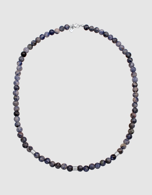 Kuzzoi - ICONIC EXCLUSIVE - Agate Beads Necklace with Sterling Silver Elements