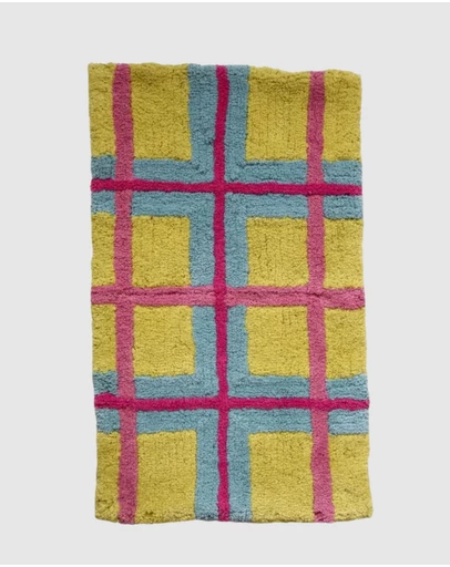 Mosey Me - Pollen Plaid Bath Mat