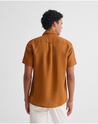 Oxford - Leyton French Linen Short Sleeve Shirt