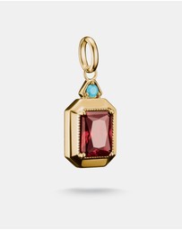 THOMAS SABO - THOMAS SABO Octagon Pendant with Red Zirconia Stone Elyndra