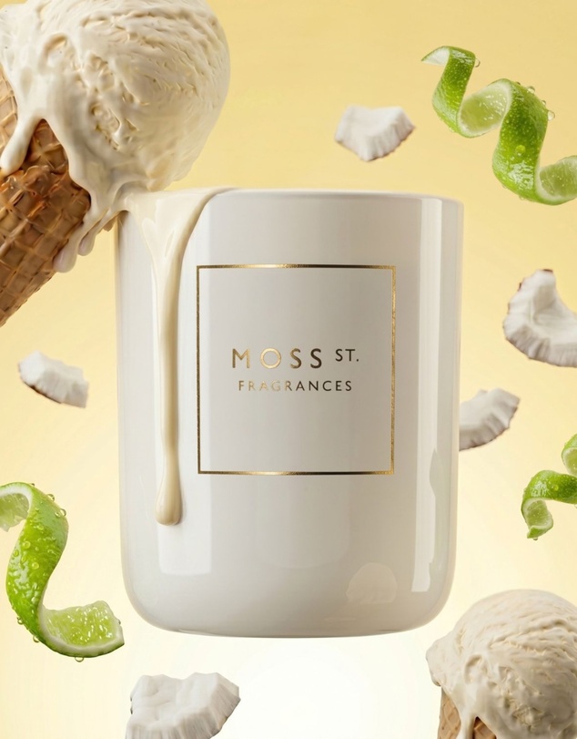 Moss St Fragrances - Coconut & Lime Soy Candle 300g