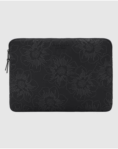 Kate Spade - Kate Spade Reverse Hollyhock Black Puffer Sleeve for 14