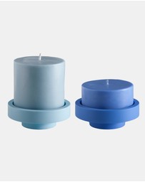 porter green - flipp lrg silicone unbreakable candle holder set