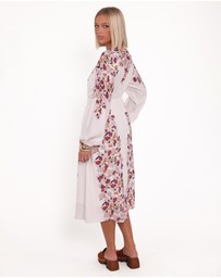 Petal & Pup - Narissa Long Sleeve Midi Dress - Floral