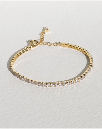 SAINT VALENTINE - Aspen Tennis Bracelet - Gold