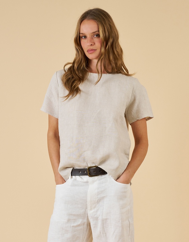 CAMIXA - Teena Linen T-shirt Top