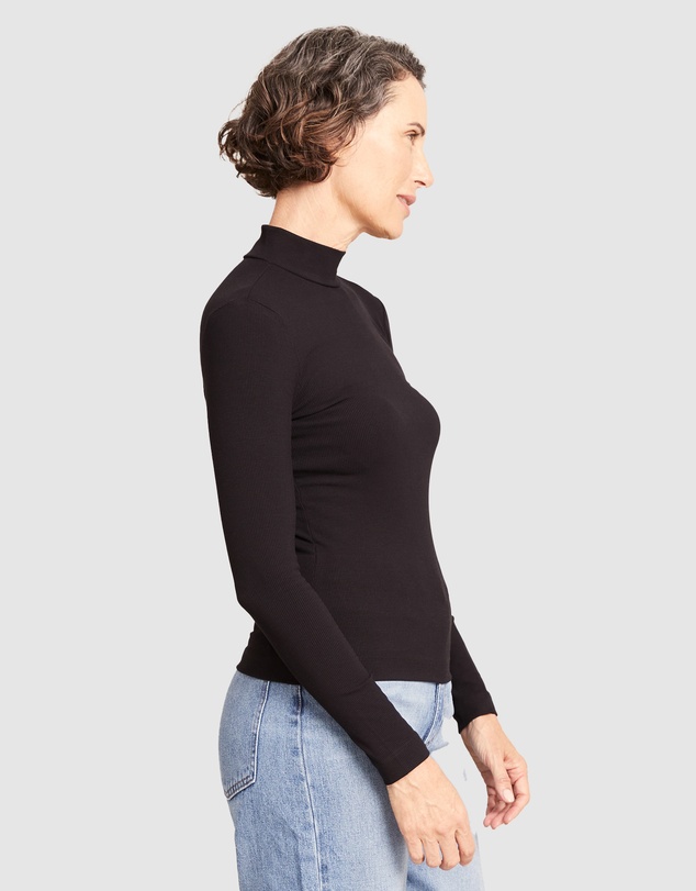 Boody - Ribbed Turtleneck Top