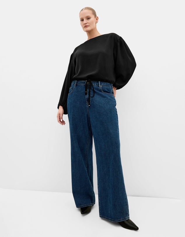 City Chic - Elise Long Sleeve Hem Detail Top