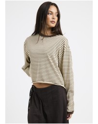 Subtitled - Long Sleeve Stripe Top