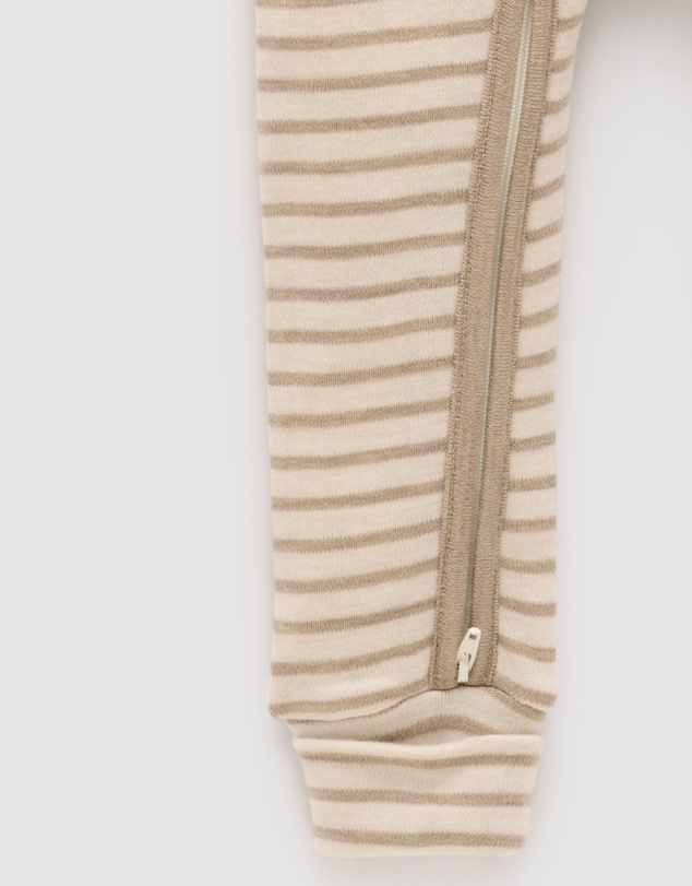 Purebaby - Striped Merino Growsuit -Kids-Babies