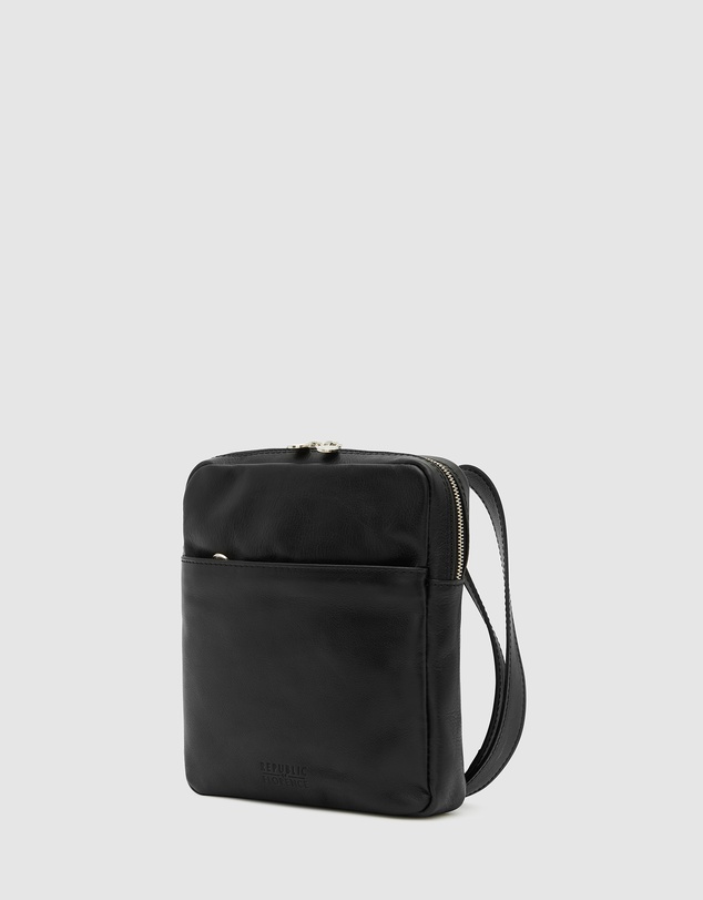 Republic of Florence - Gaius Black Leather Satchel Bag