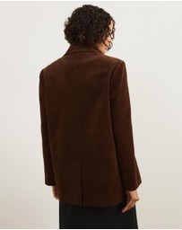 Atmos&Here - Annabel Oversized Corduroy Blazer