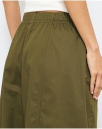AERE - Organic Cotton Twill Barrel Leg Pants