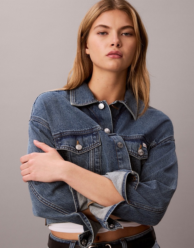 Calvin Klein Jeans - Denim Cropped Trucker Jacket