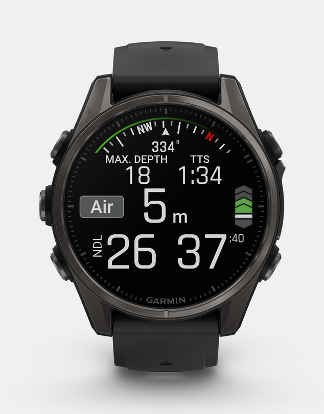 Garmin - fenix 8, 43mm, AMOLED, Sapphire