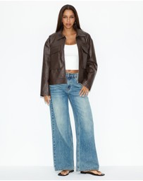 Dazie - Amaya Leather Look Jacket
