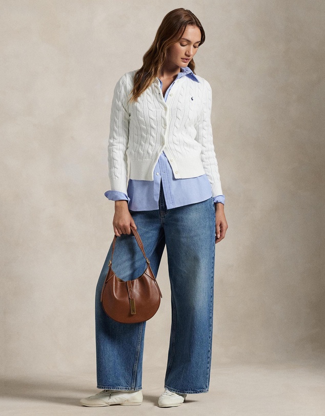 Polo Ralph Lauren - Cable-Knit Cotton Crewneck Cardigan