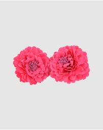 FORD MILLINERY - Maria Clips Hot Pink