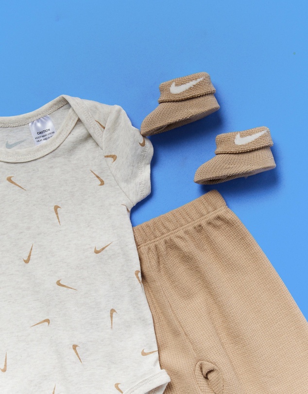 Nike - 3-Pack Bodysuit Waffle Pants Set - Babies